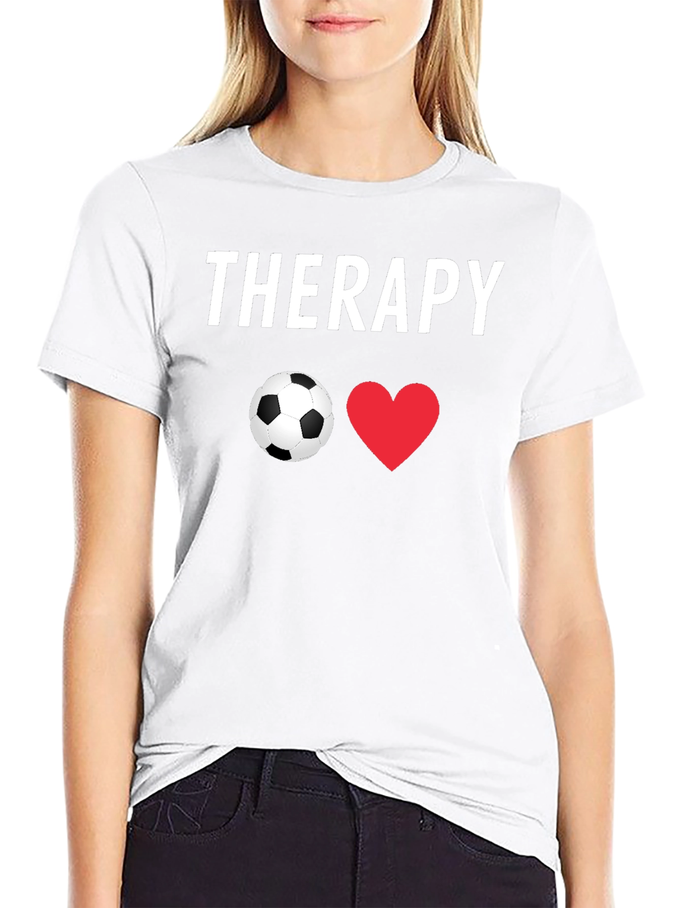 Soccer Therapy T-Shirt - Black