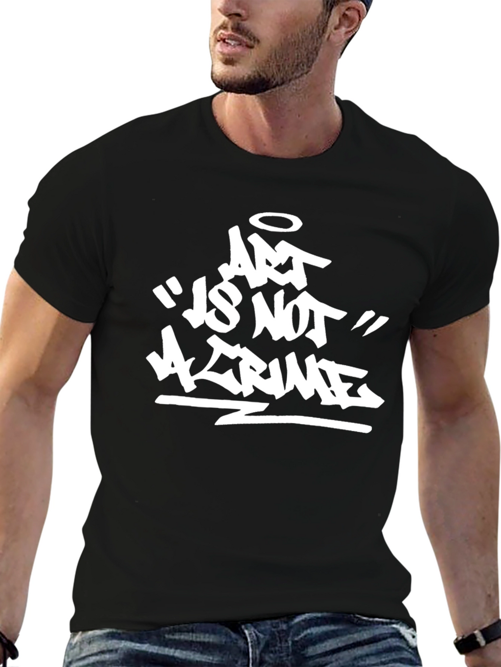 Art Is Not A Crime Graphic Tee - Unisex