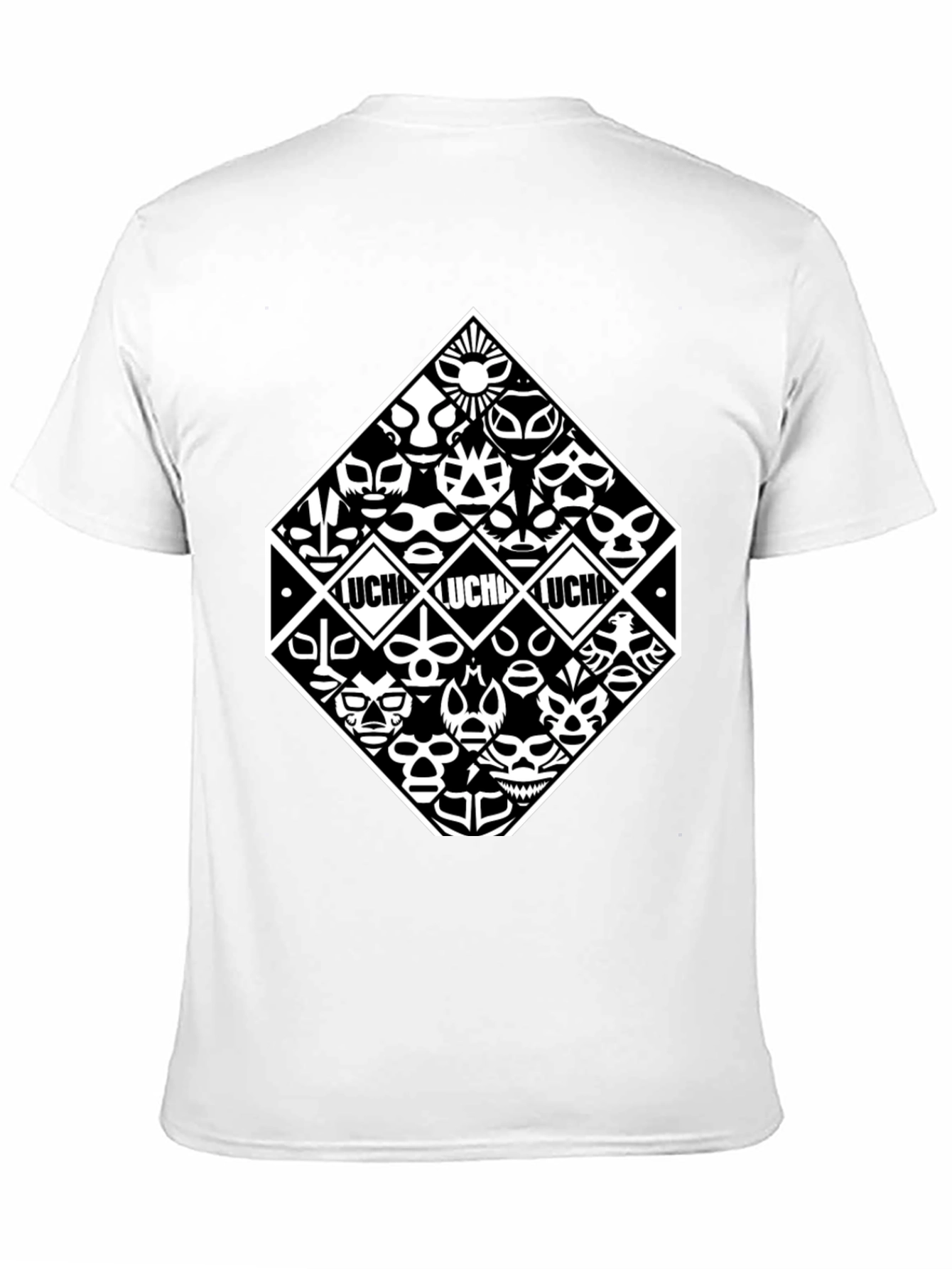 Lucha Libre Masks Black T-Shirt
