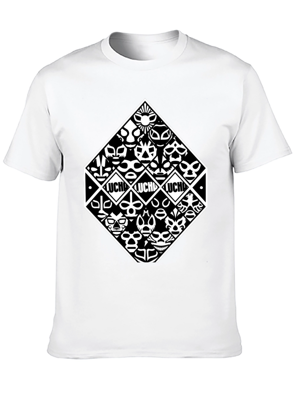 Lucha Libre Masks Black T-Shirt