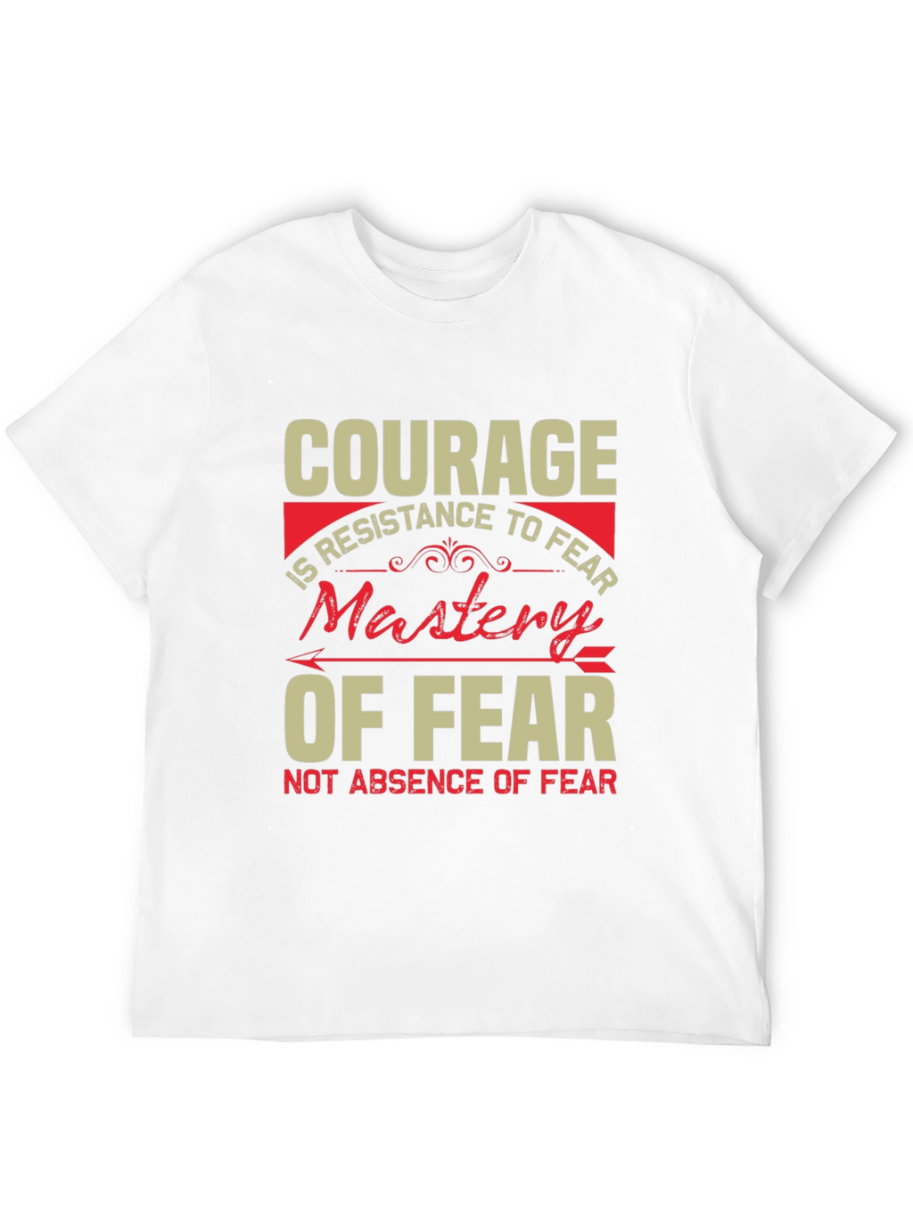 Courage Mastery of Fear Black Graphic Tee