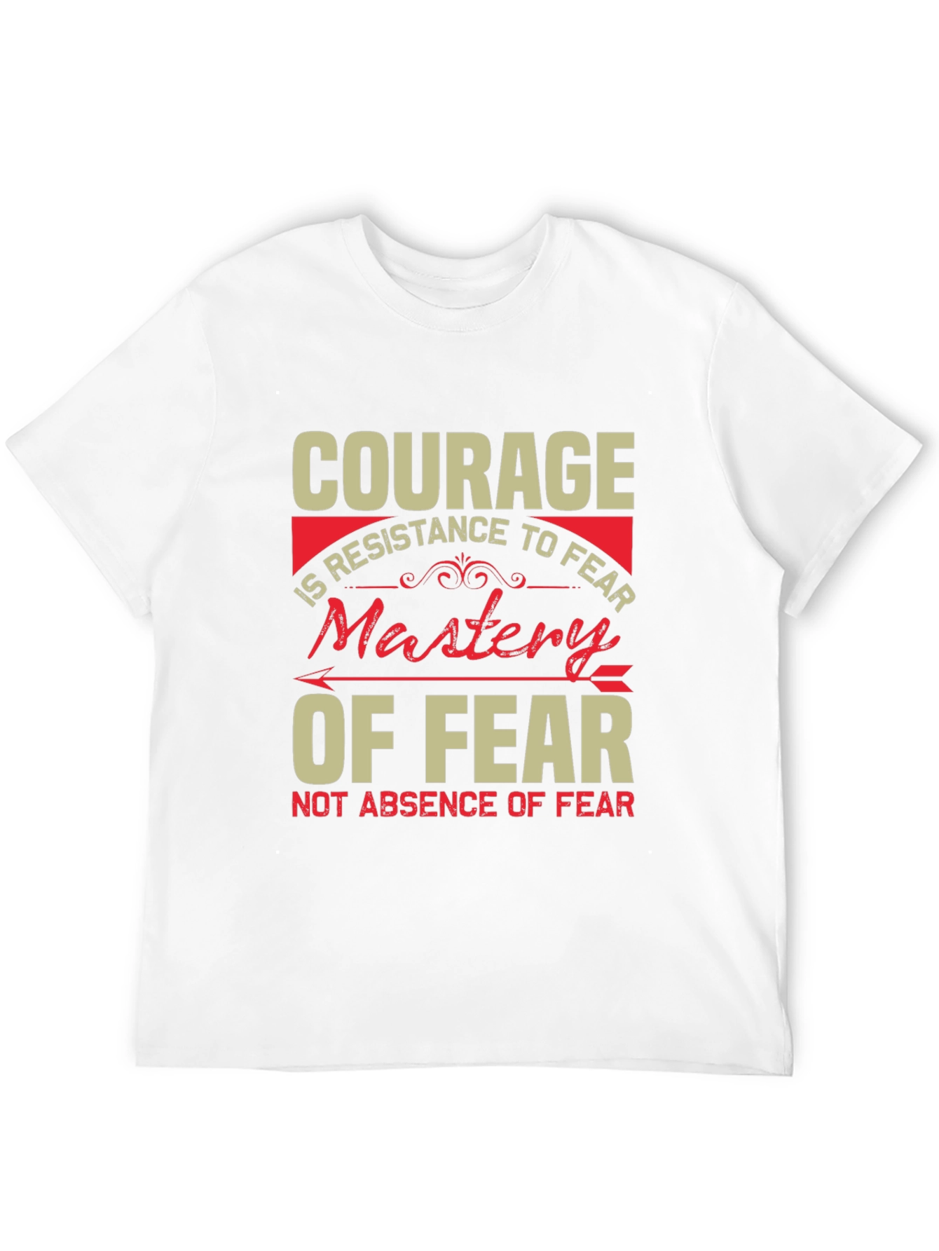 Courage Mastery of Fear Black Graphic Tee