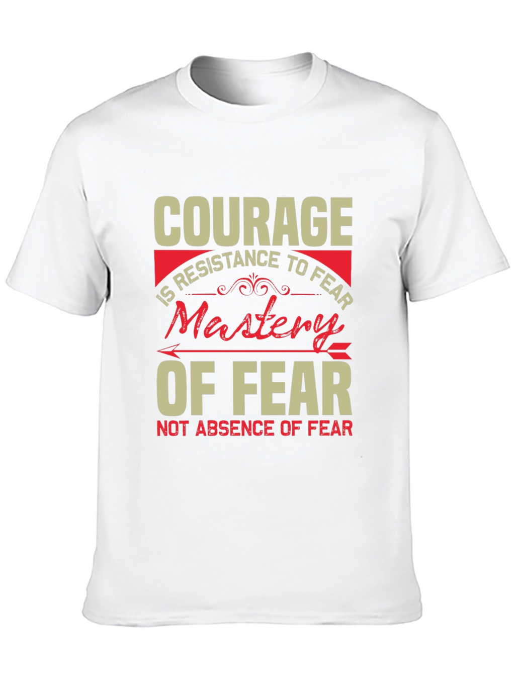 Courage Mastery of Fear Black Graphic Tee