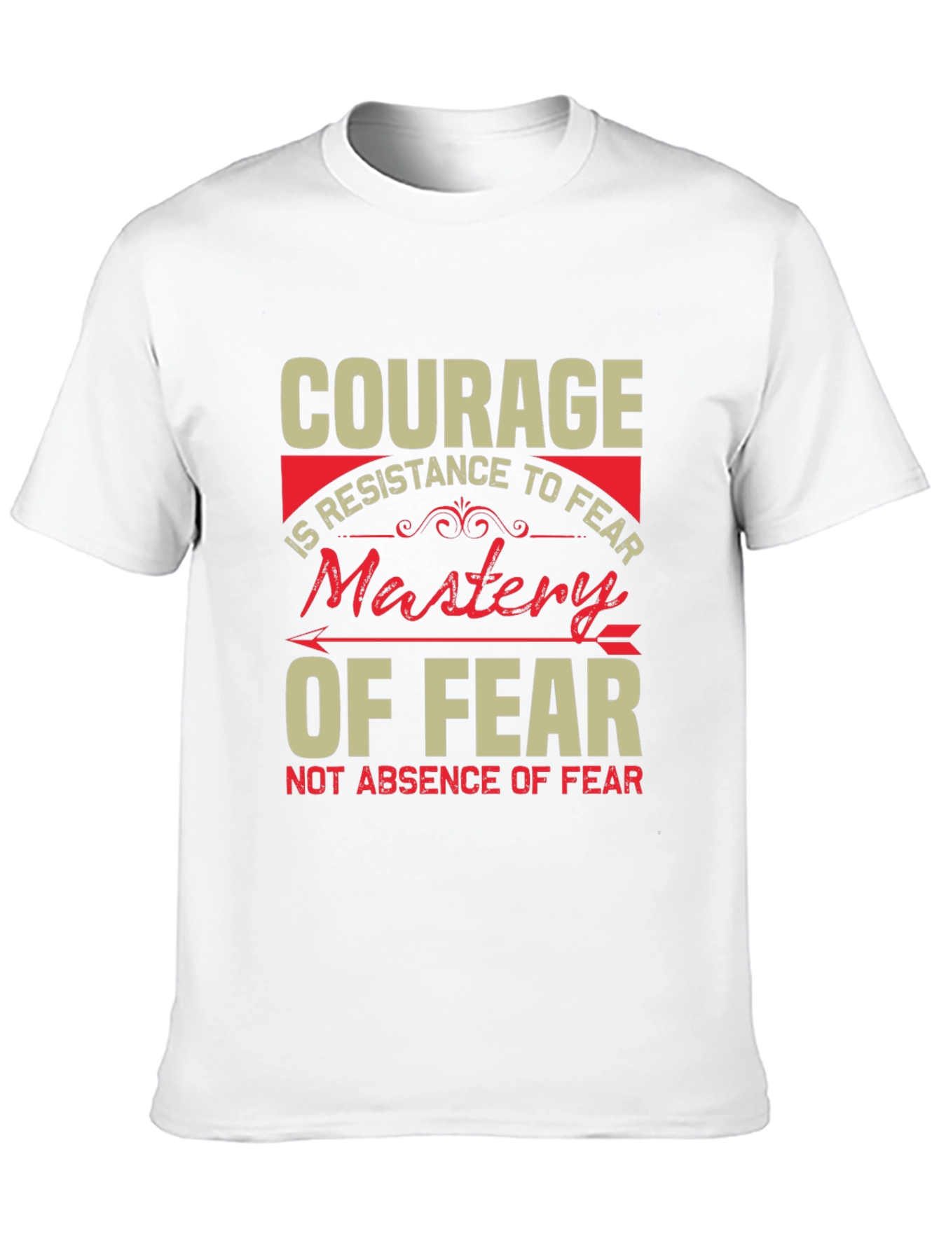 Courage Mastery of Fear Black Graphic Tee