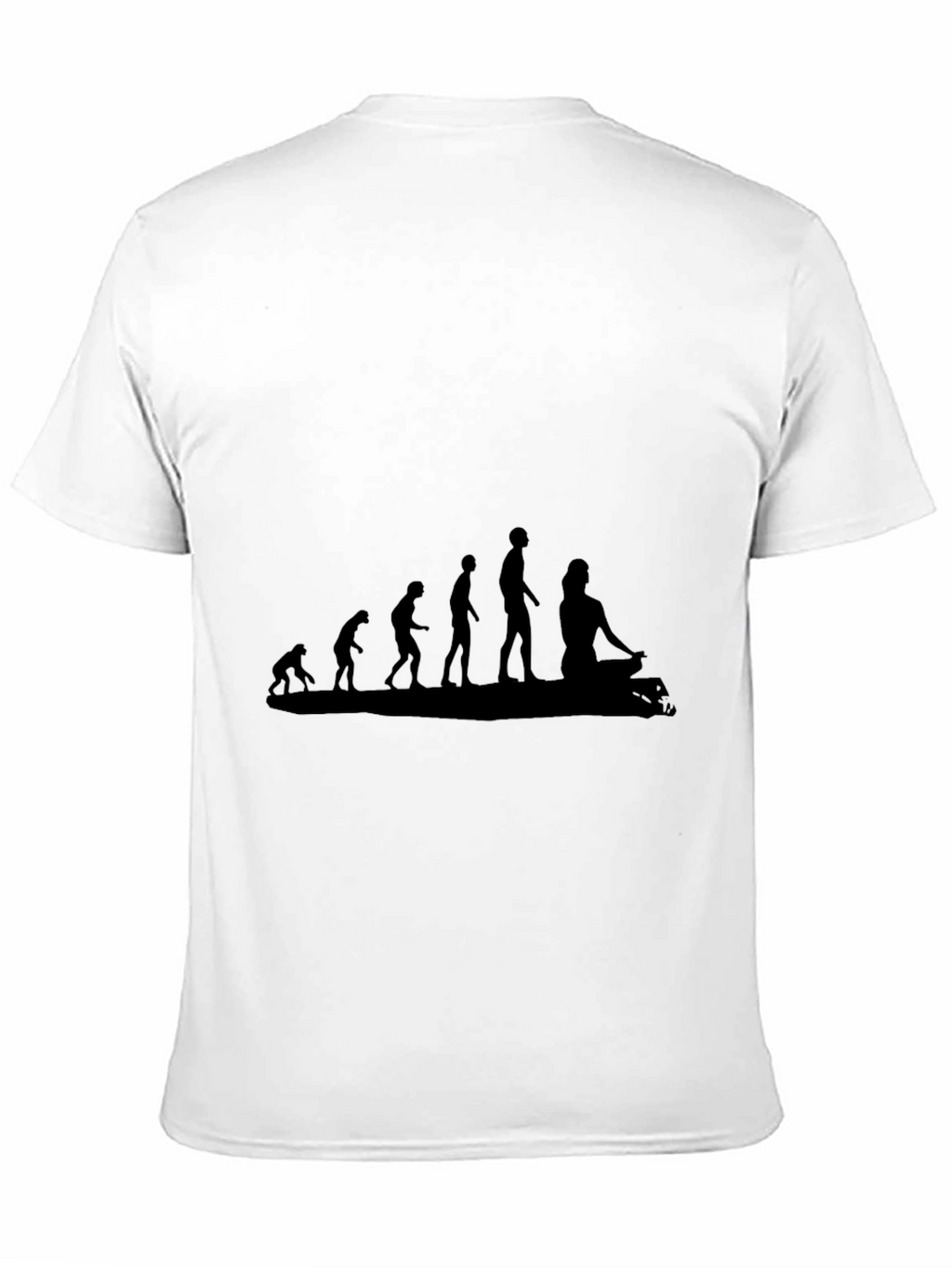 Evolution of Yoga T-Shirt - Black Cotton Tee