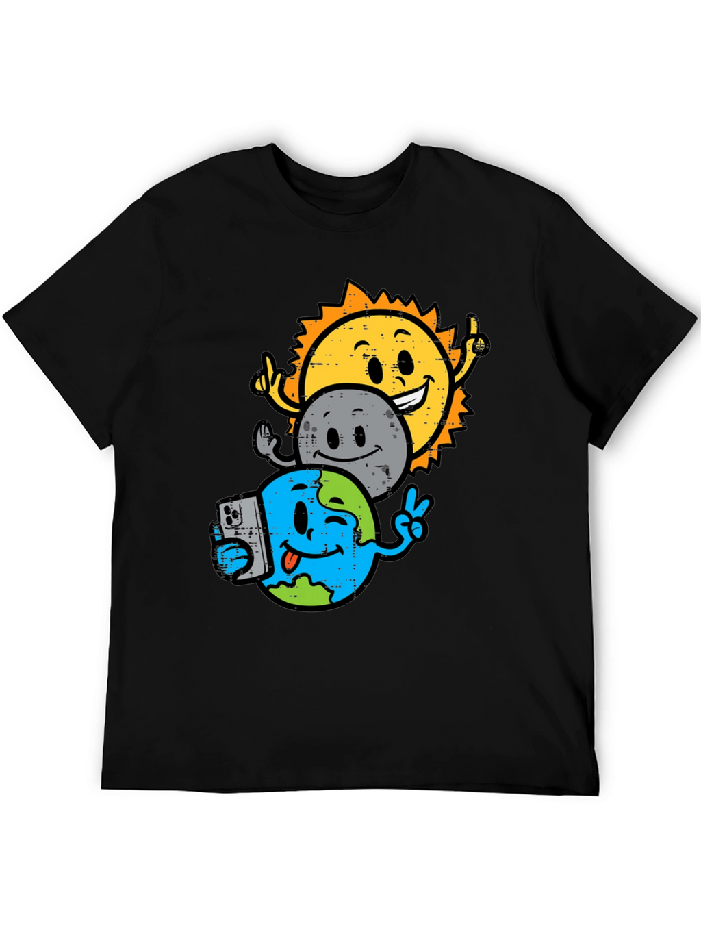 Sun Moon Earth Graphic T-Shirt