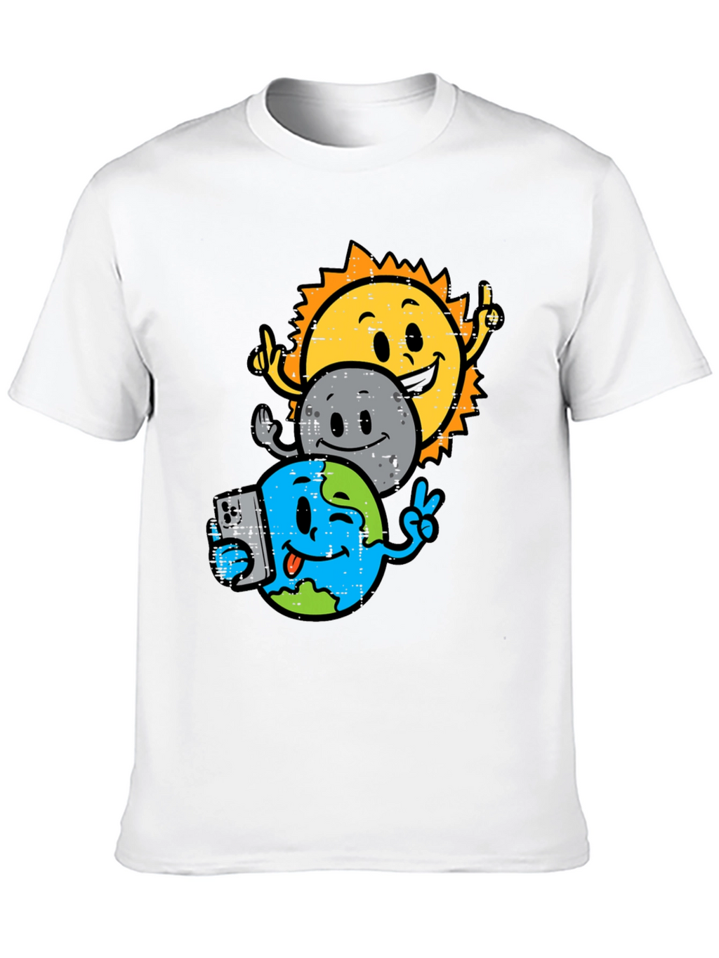 Sun Moon Earth Graphic T-Shirt