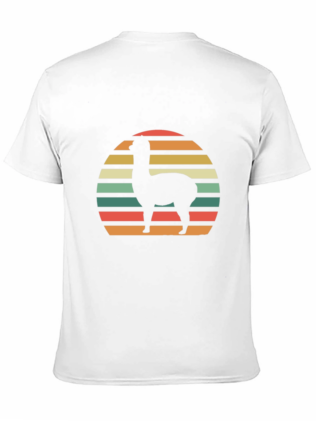 Retro Alpaca Sunset Graphic T-Shirt