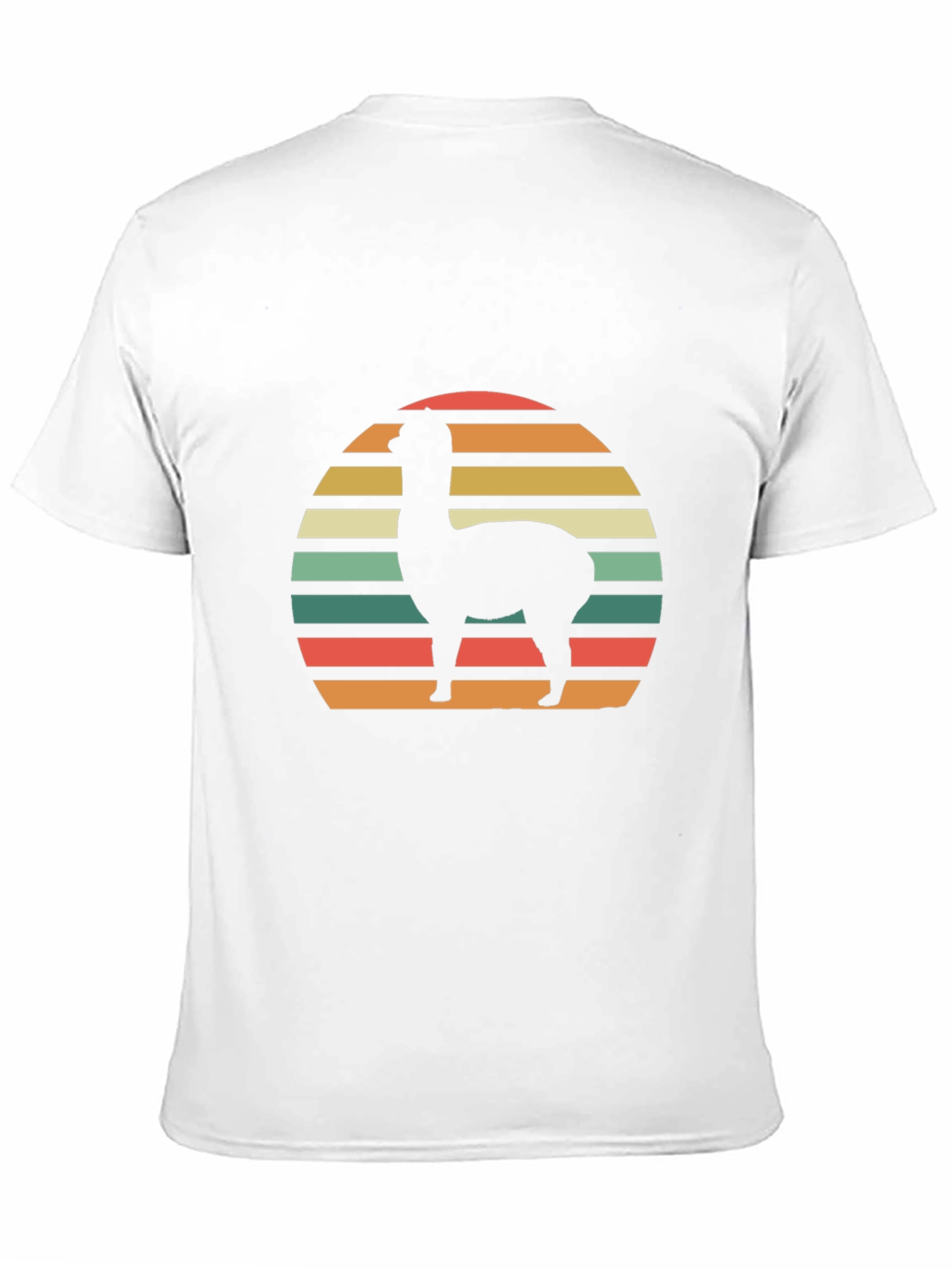 Retro Alpaca Sunset Graphic T-Shirt