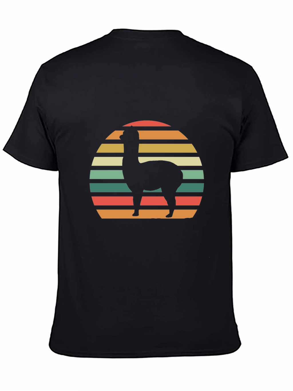 Retro Alpaca Sunset Graphic T-Shirt