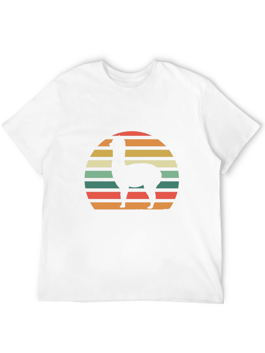 Retro Alpaca Sunset Graphic T-Shirt