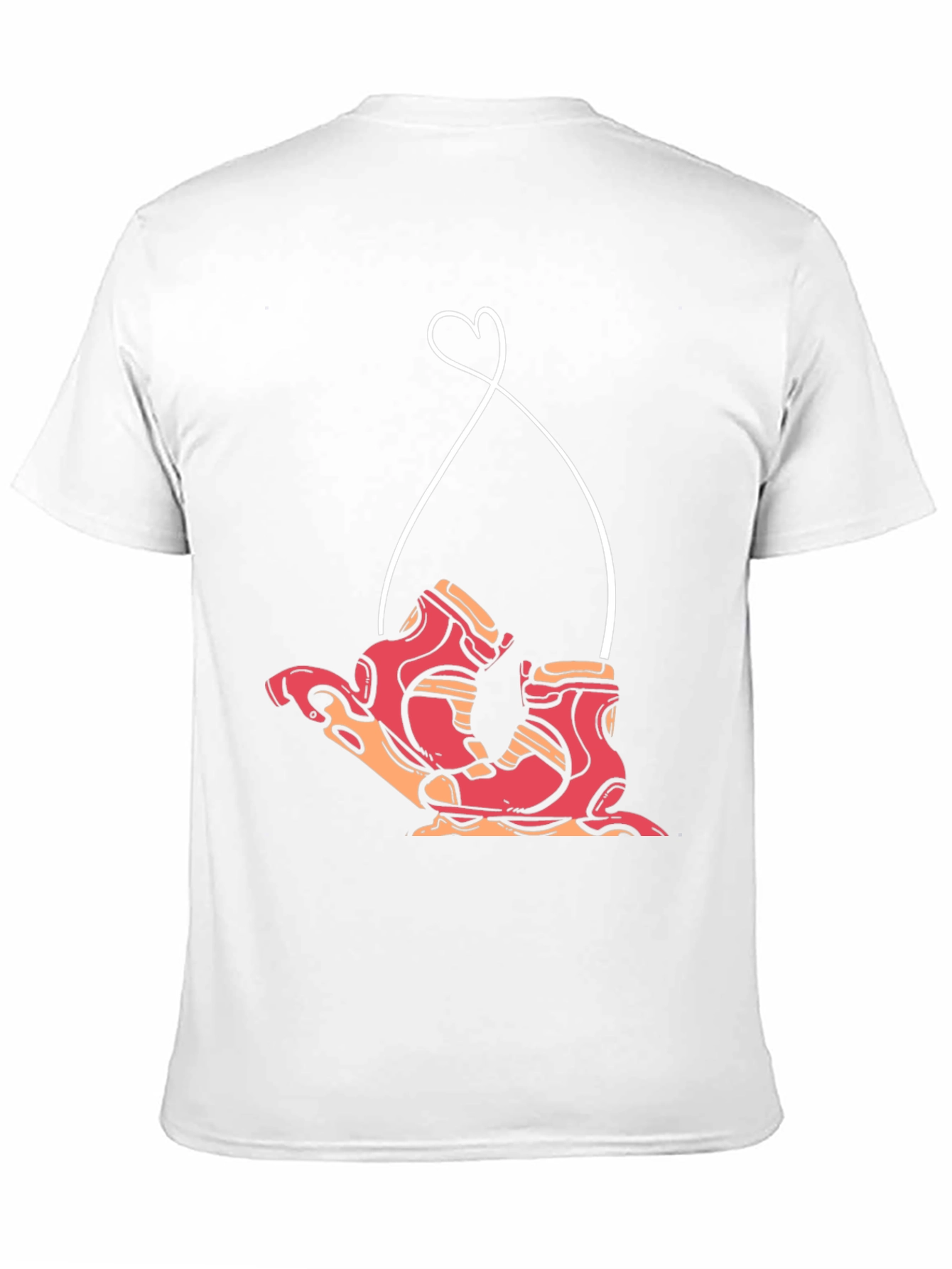 Retro Roller Skate Heart Graphic Tee