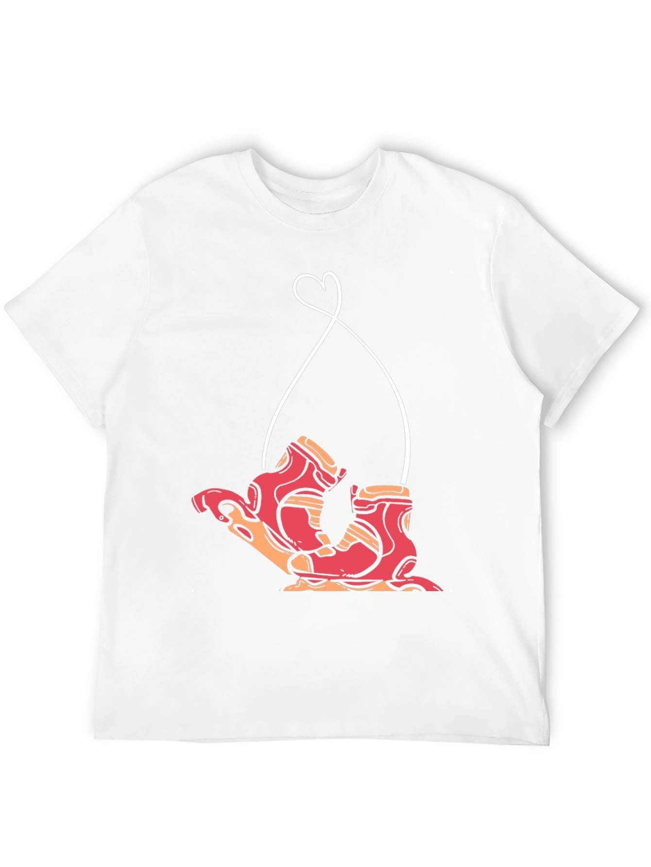 Retro Roller Skate Heart Graphic Tee