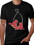 Retro Roller Skate Heart Graphic Tee