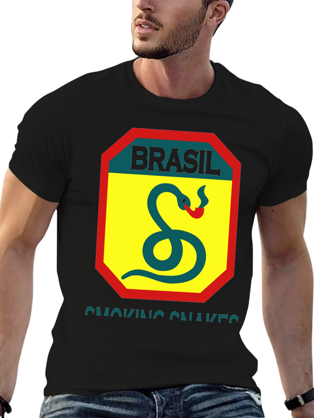 Brasil Smoking Snakes Graphic Tee