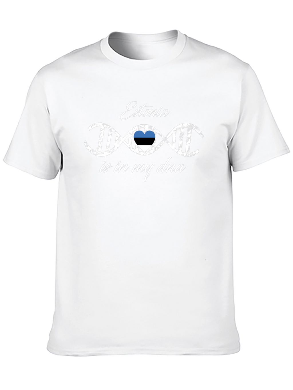 Estonia DNA Pride T-Shirt - Black Cotton Tee
