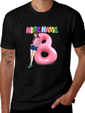 Nickname Graphic Print Black T-Shirt