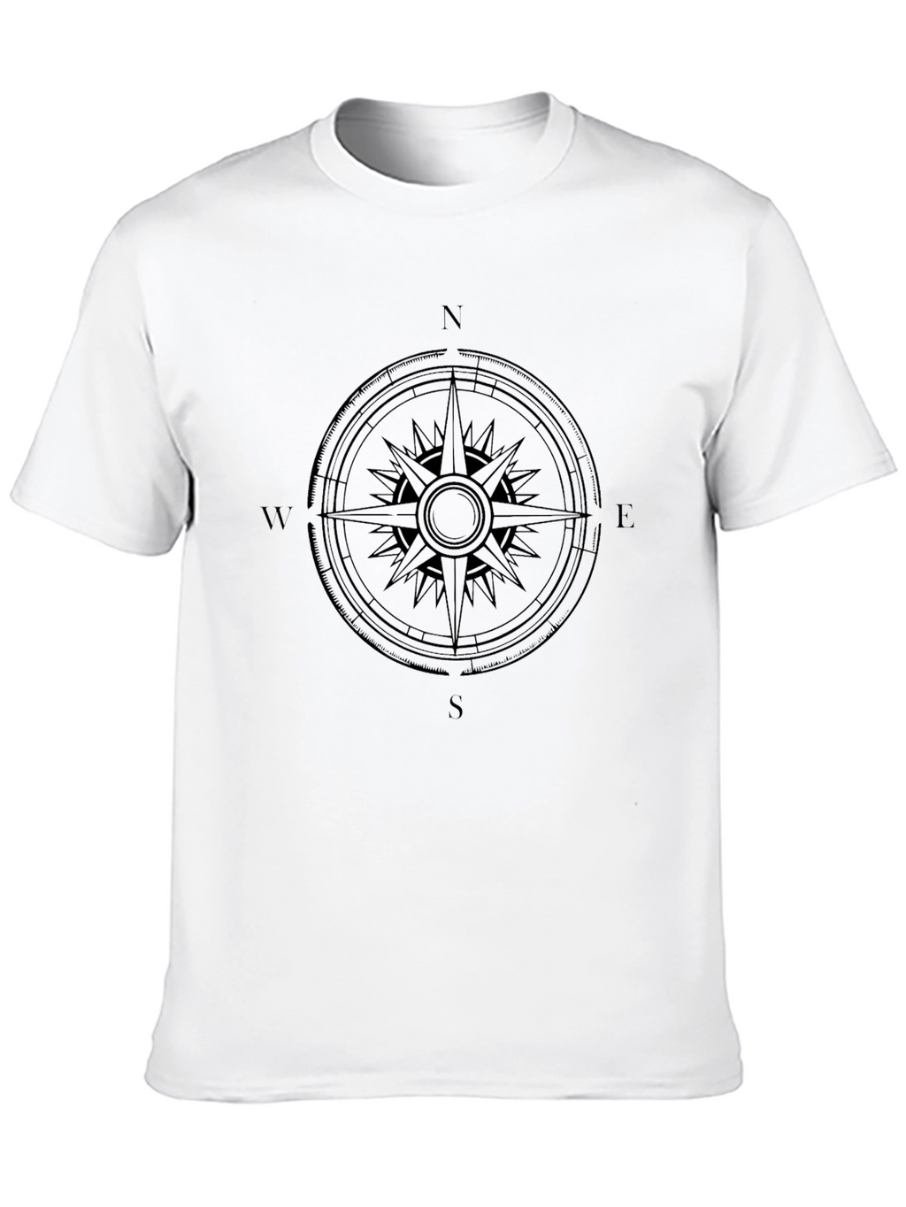 Compass Rose Graphic Tee - Black
