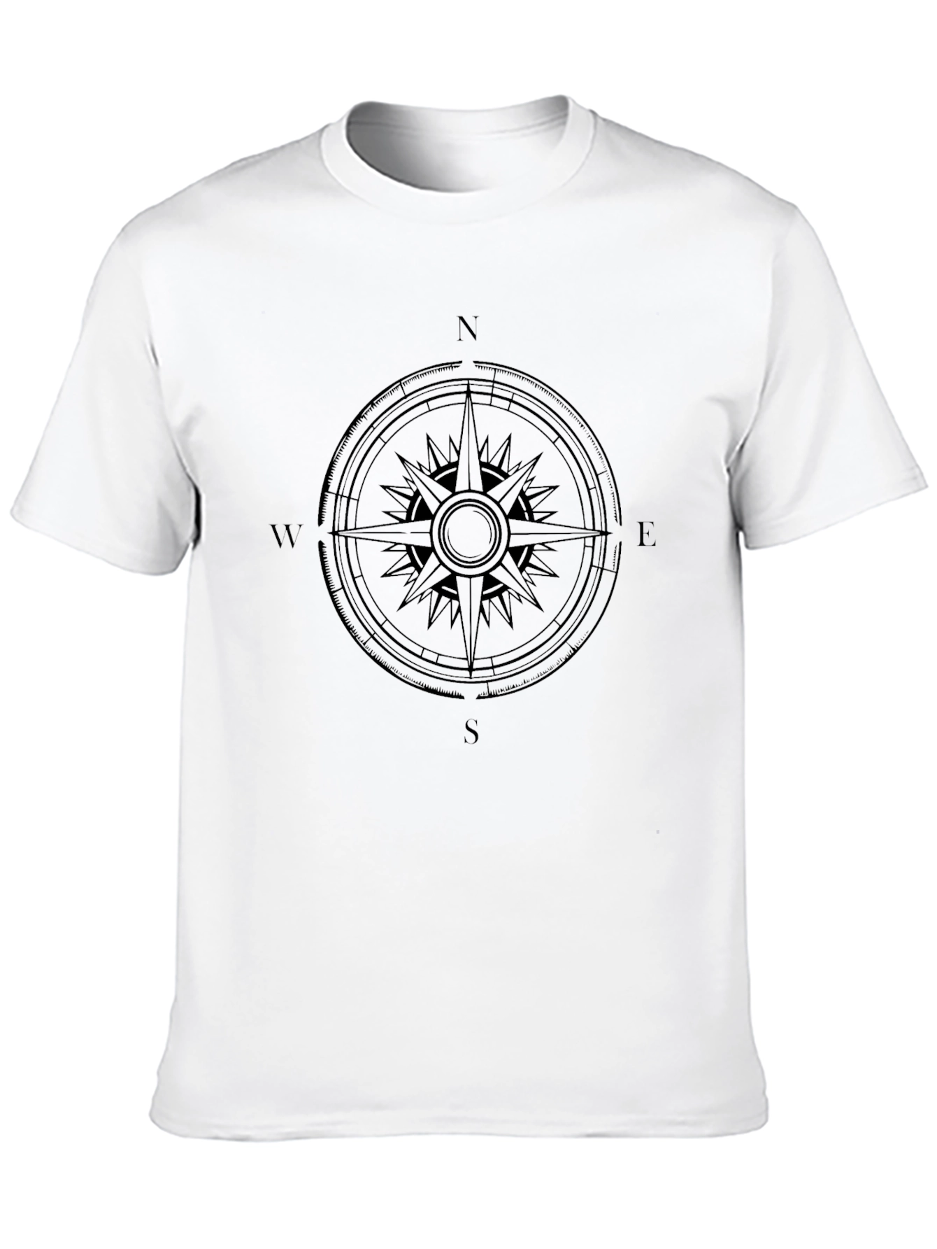 Compass Rose Graphic Tee - Black