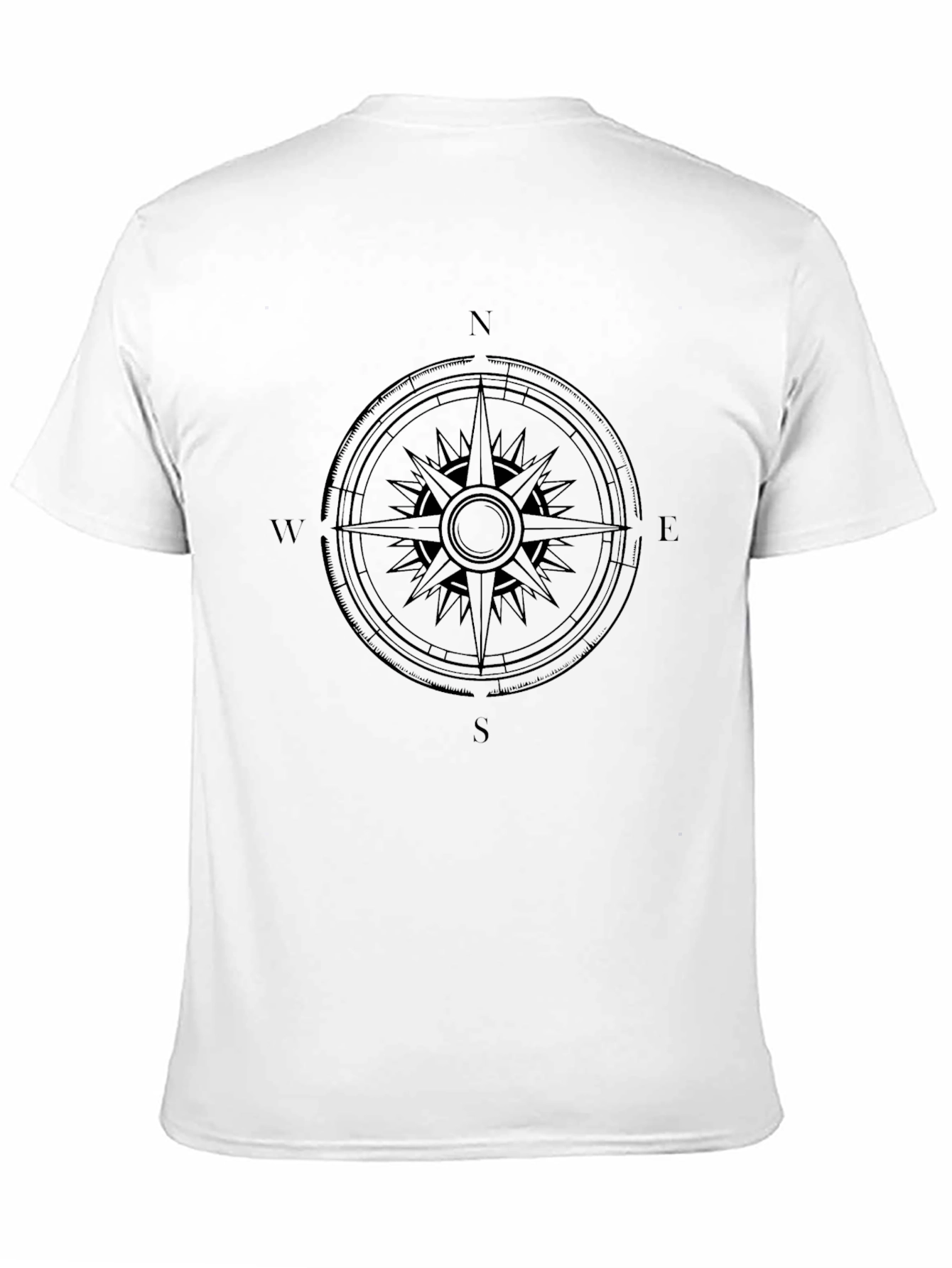 Compass Rose Graphic Tee - Black