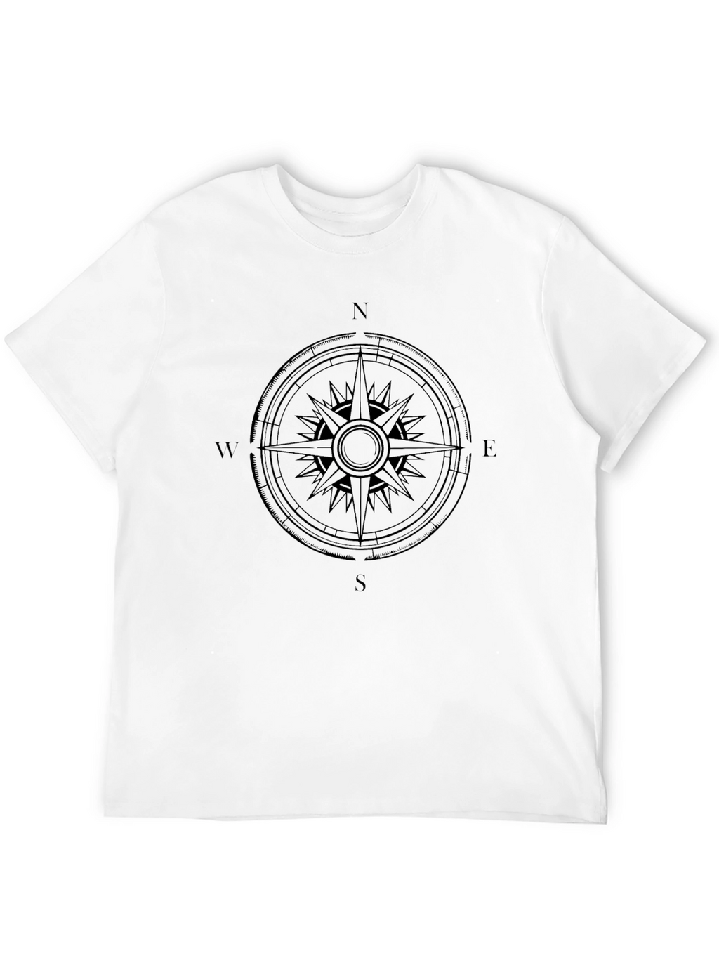 Compass Rose Graphic Tee - Black