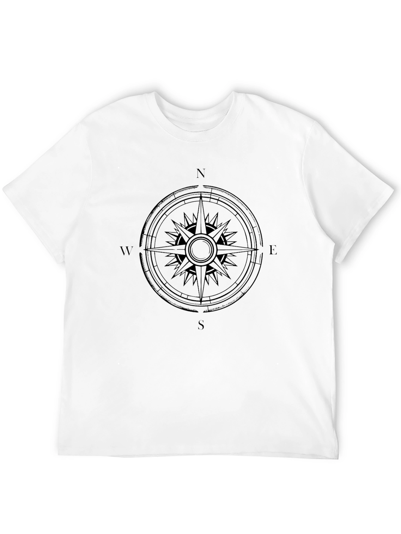 Compass Rose Graphic Tee - Black