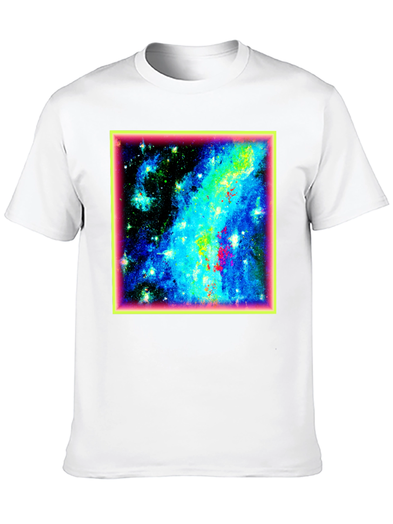 Galaxy Print Black T-Shirt
