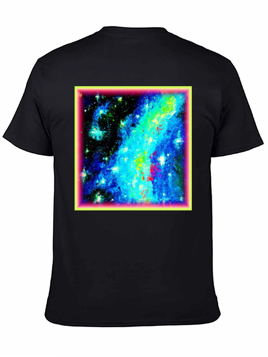 Galaxy Print Black T-Shirt