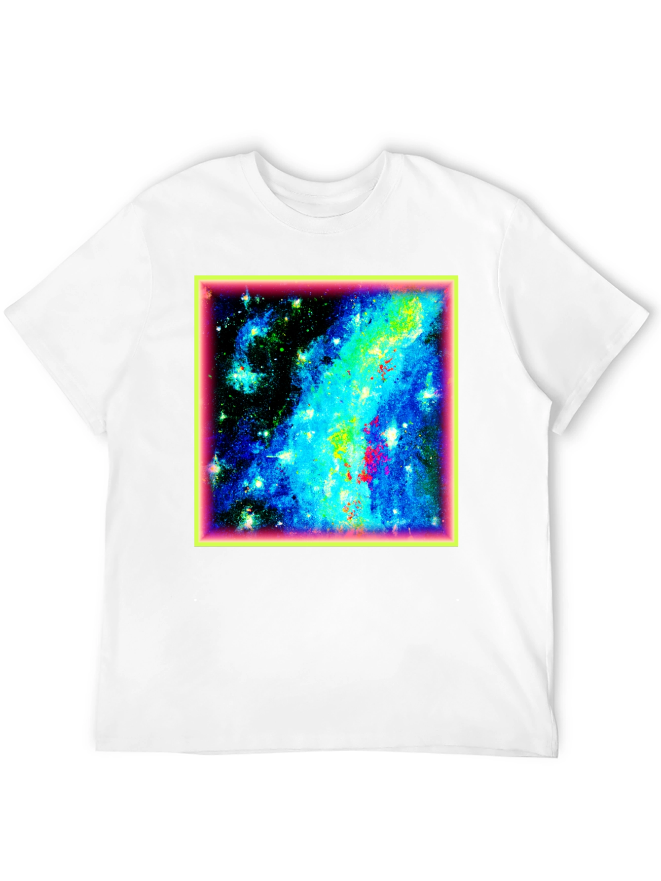 Galaxy Print Black T-Shirt