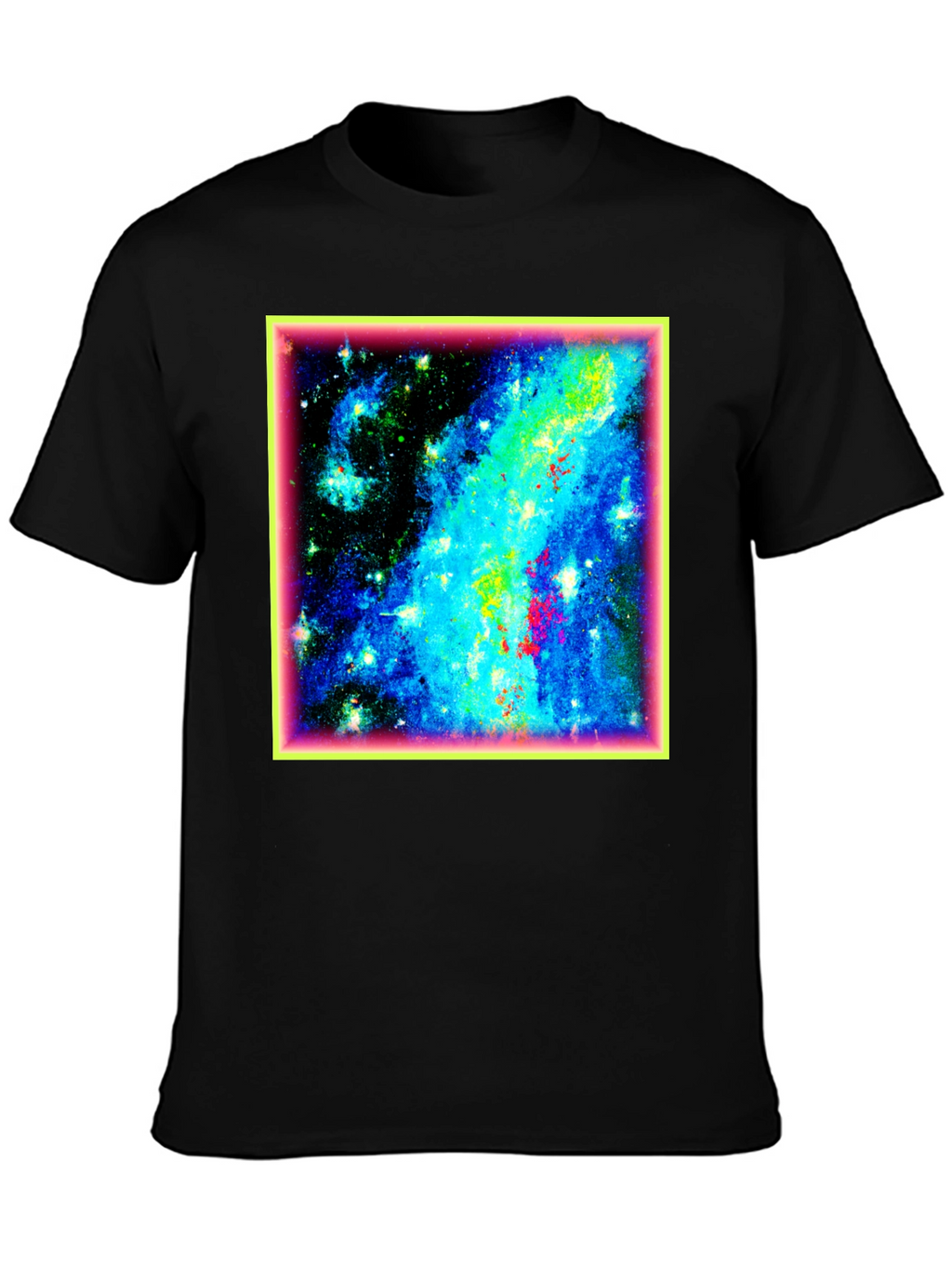 Galaxy Print Black T-Shirt