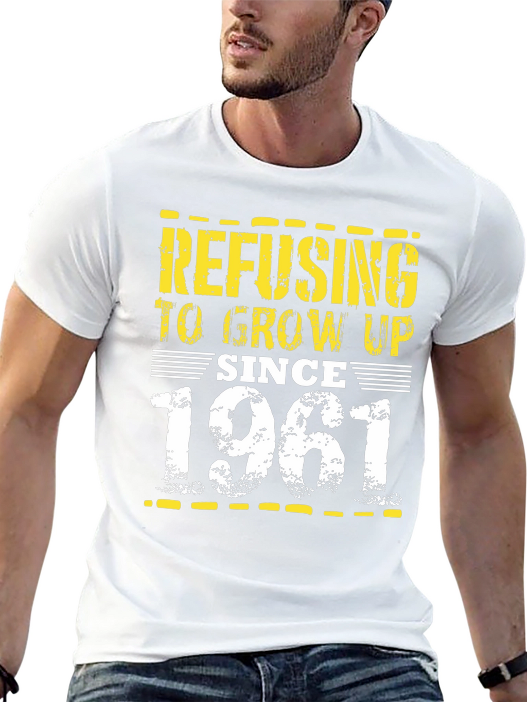 Refusing to Grow Up Since 1961 Black T-Shirt