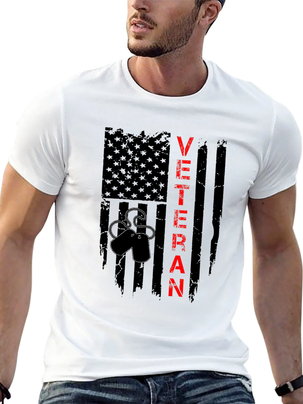 Veteran Flag T-Shirt - Patriotic Military Pride