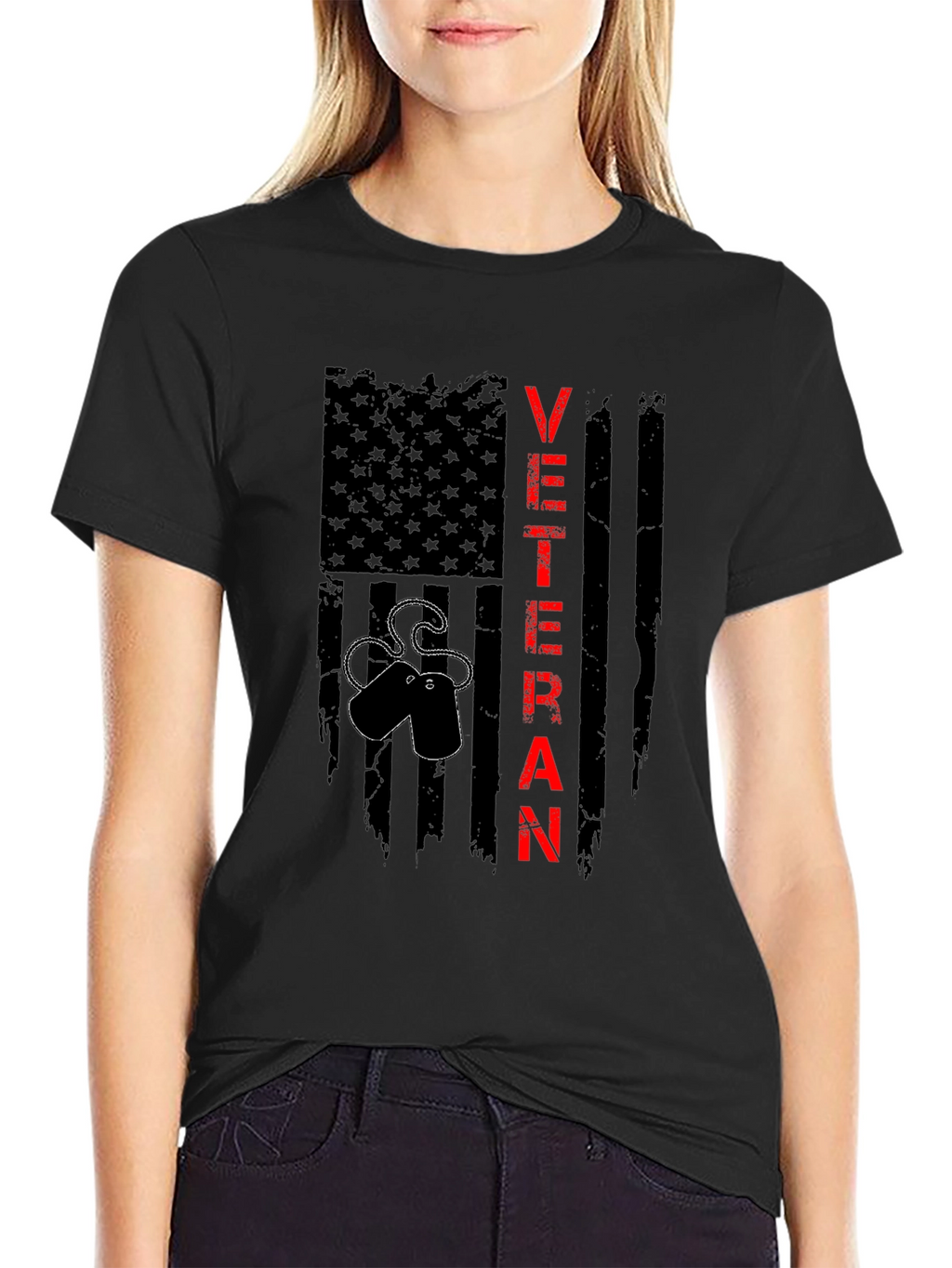 Veteran Flag T-Shirt - Patriotic Military Pride