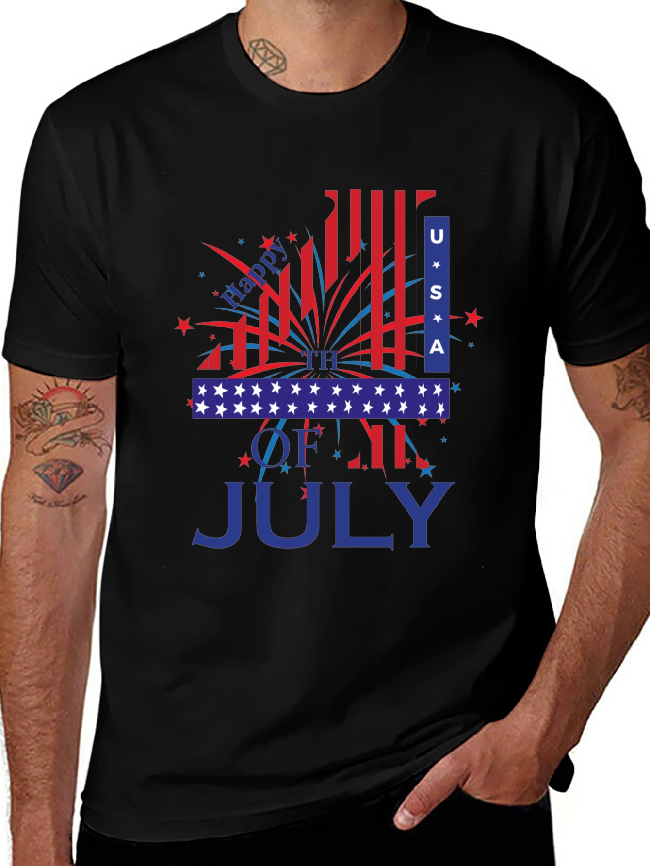 Happy 4th of July USA Patriotic T-Shirt