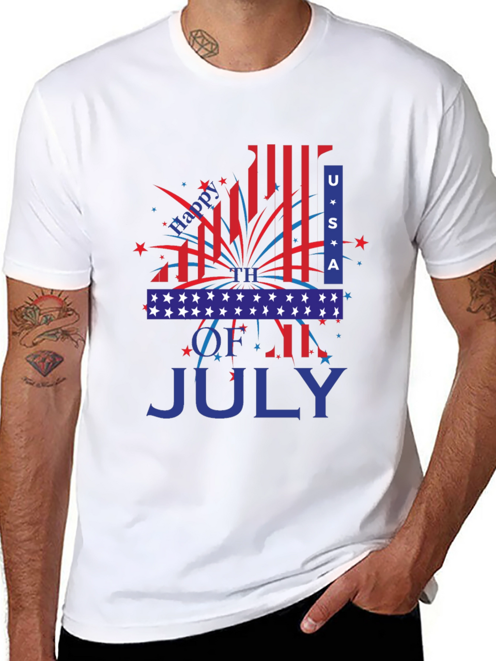 Happy 4th of July USA Patriotic T-Shirt