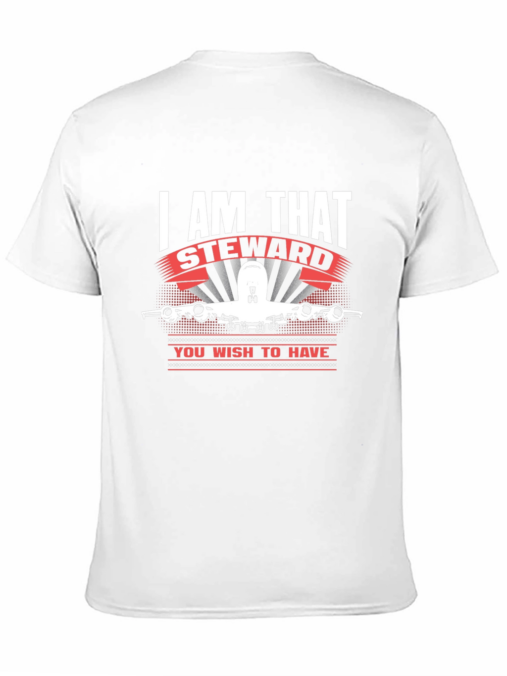 I AM THAT Steward T-Shirt Airplane Design