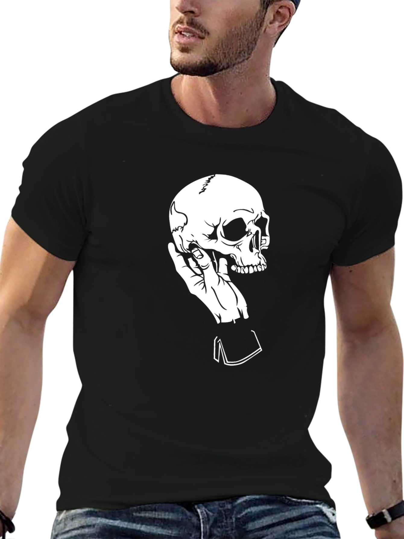 Skull Hand Black Tee