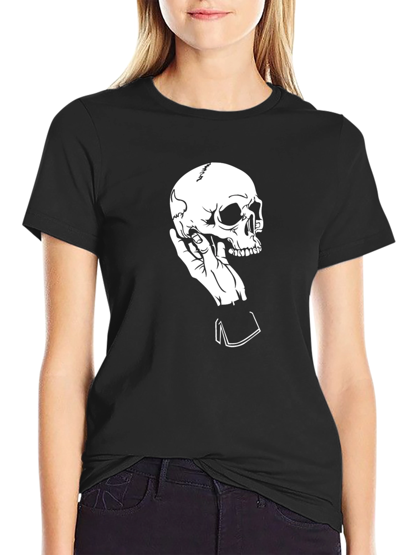Skull Hand Black Tee