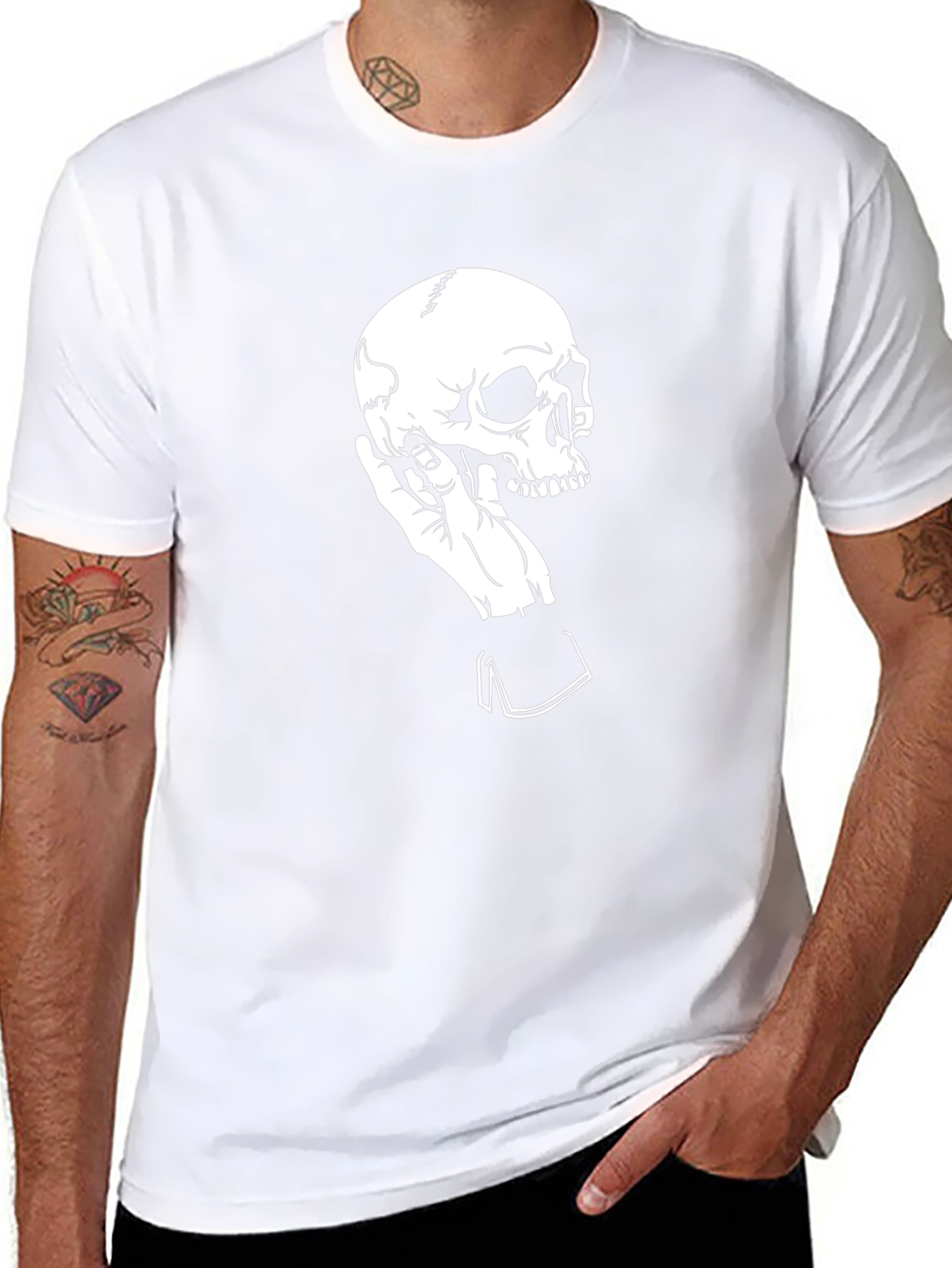 Skull Hand Black Tee