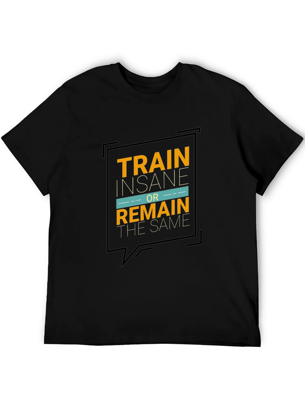 Train Insane Graphic Tee - Motivational Black T-Shirt