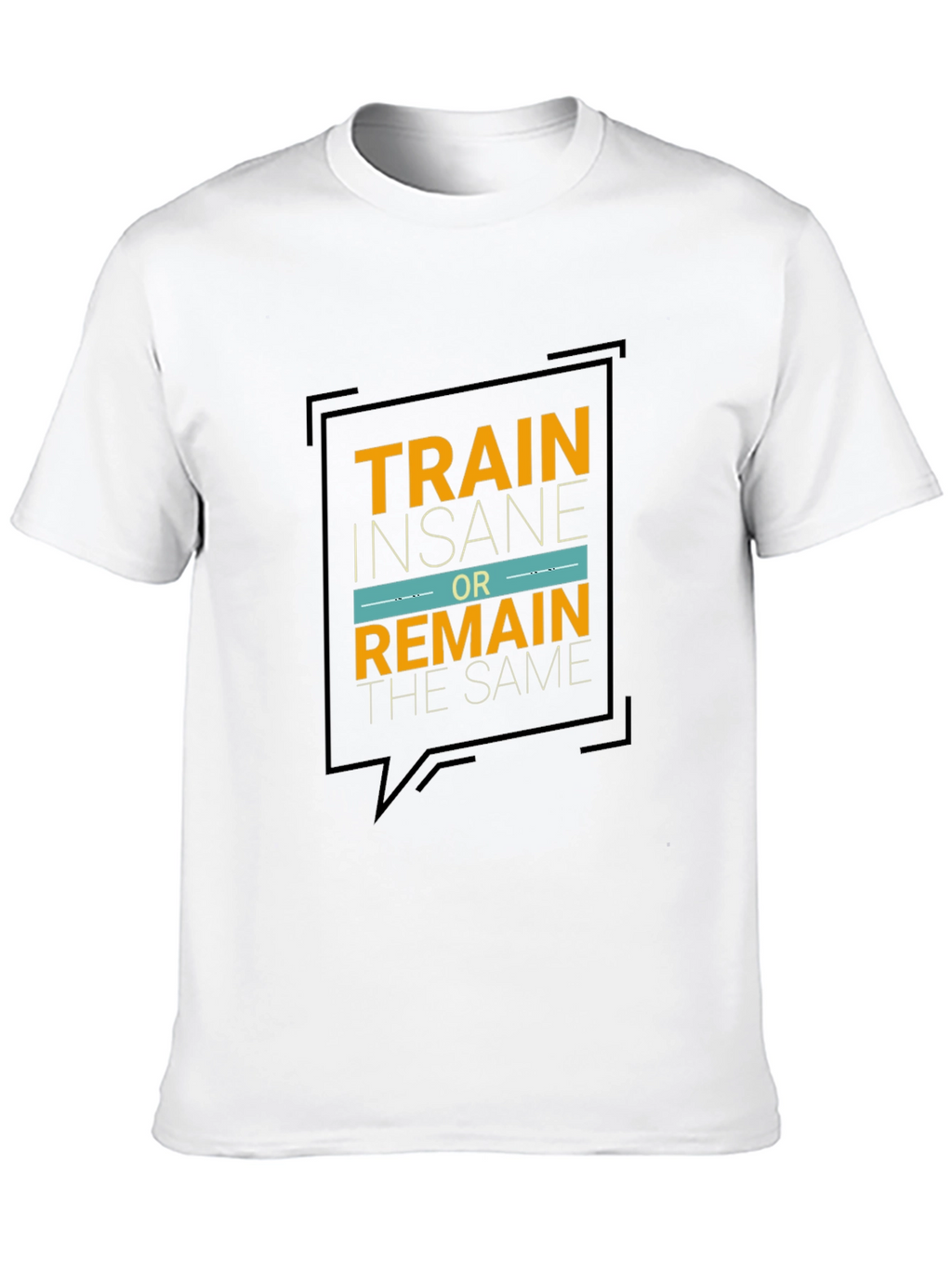Train Insane Graphic Tee - Motivational Black T-Shirt