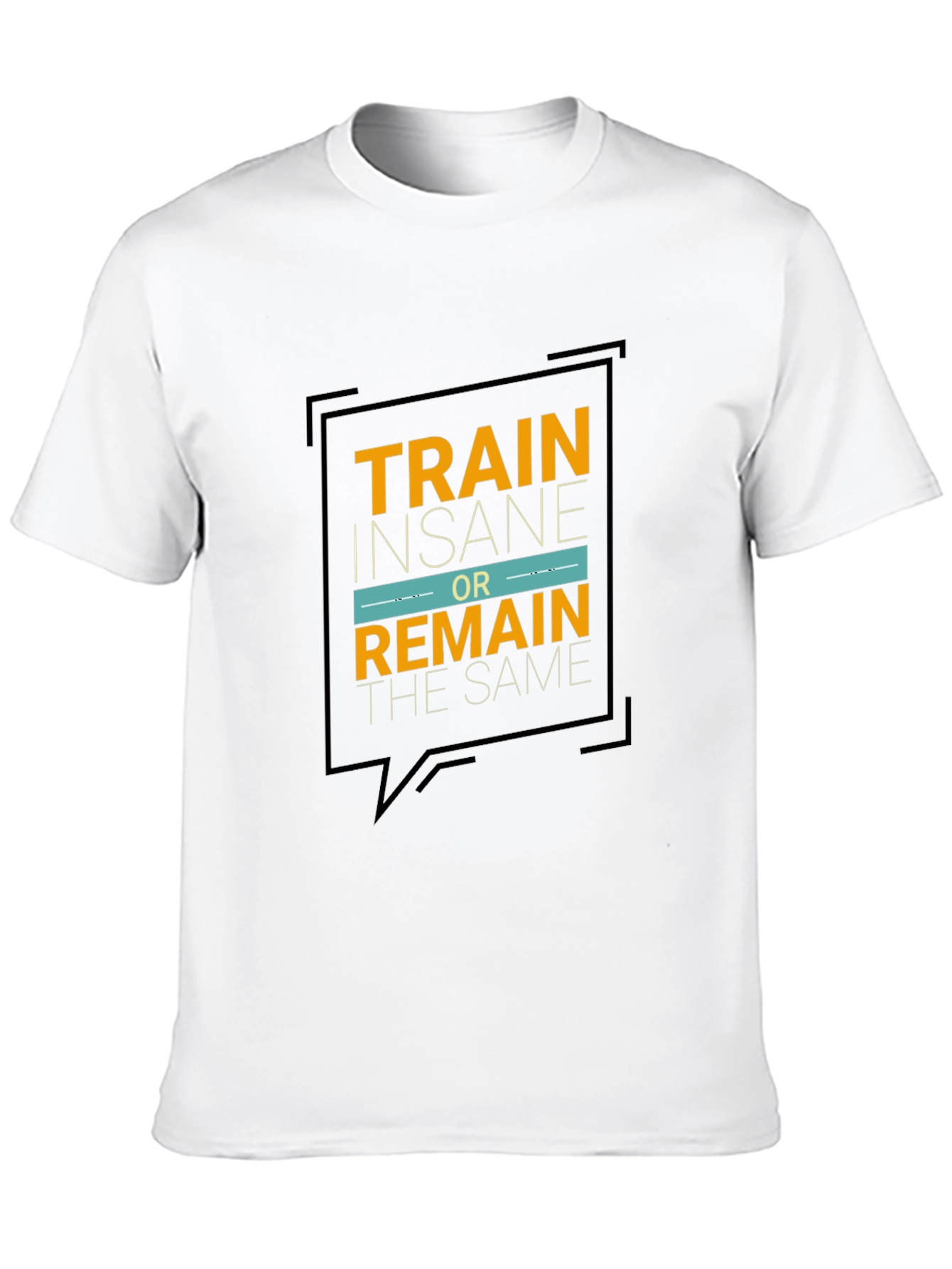 Train Insane Graphic Tee - Motivational Black T-Shirt