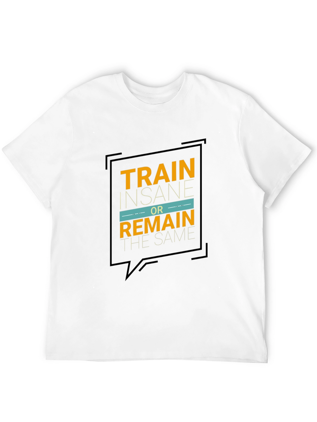 Train Insane Graphic Tee - Motivational Black T-Shirt