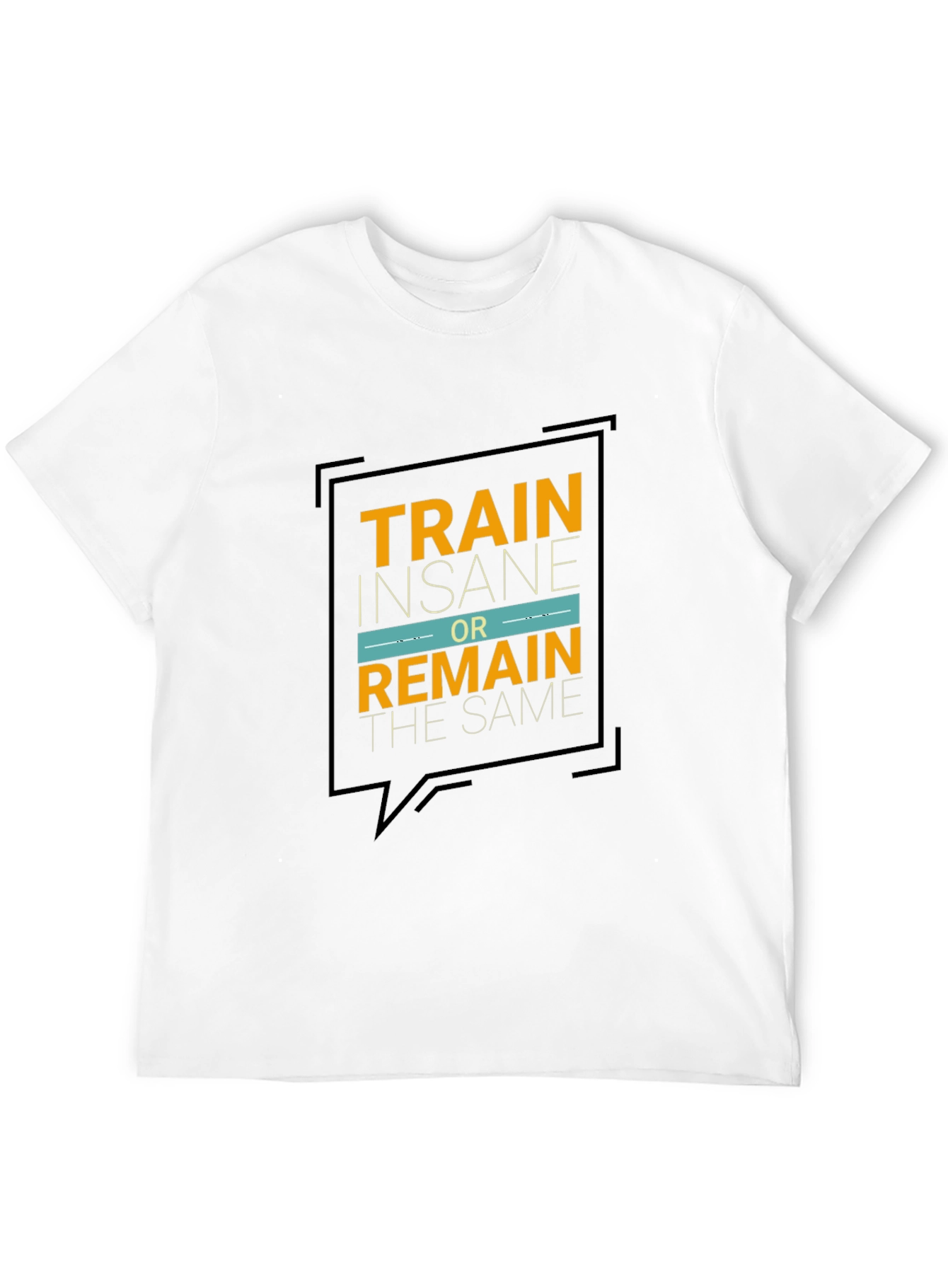 Train Insane Graphic Tee - Motivational Black T-Shirt