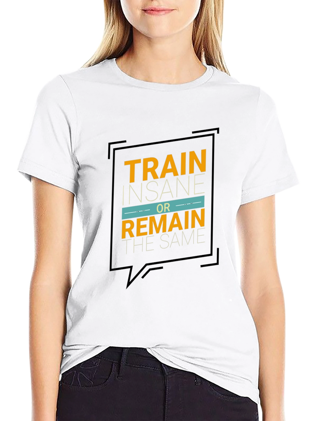 Train Insane Graphic Tee - Motivational Black T-Shirt