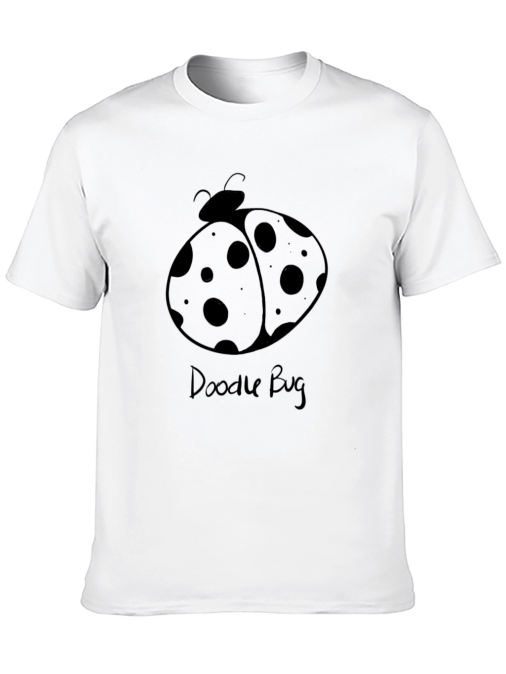 Doodle Bug Graphic Tee - Black Cotton Comfort