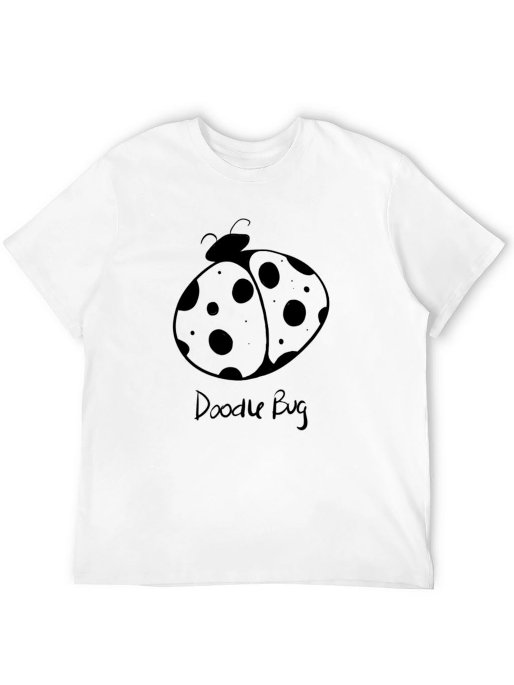 Doodle Bug Graphic Tee - Black Cotton Comfort