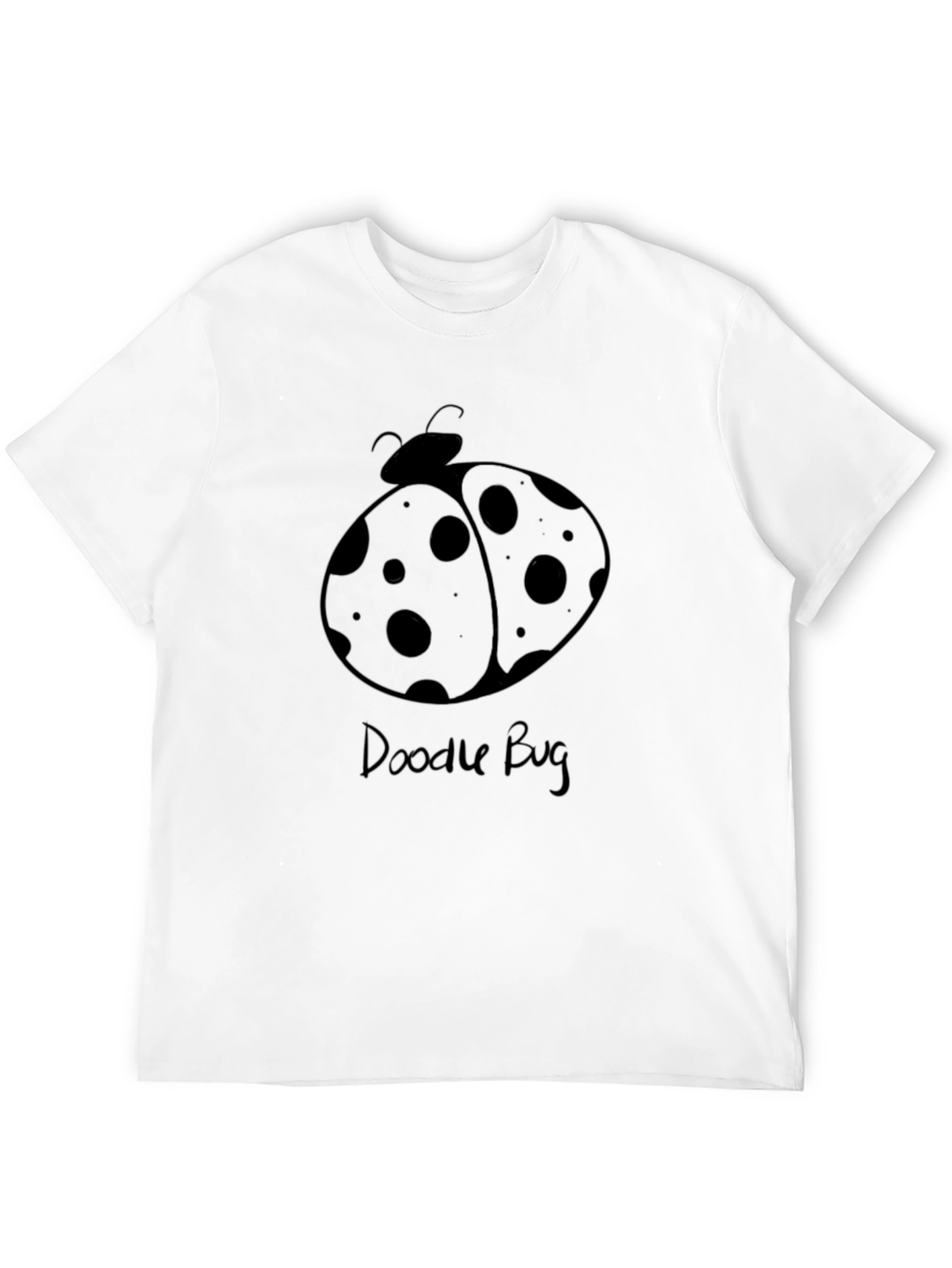 Doodle Bug Graphic Tee - Black Cotton Comfort