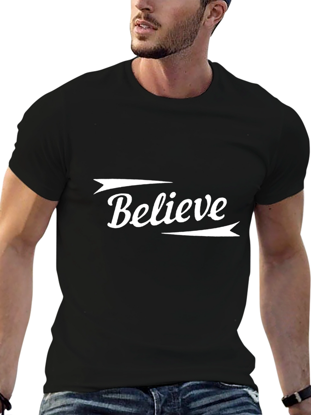 Believe Graphic Tee - Classic Black T-Shirt