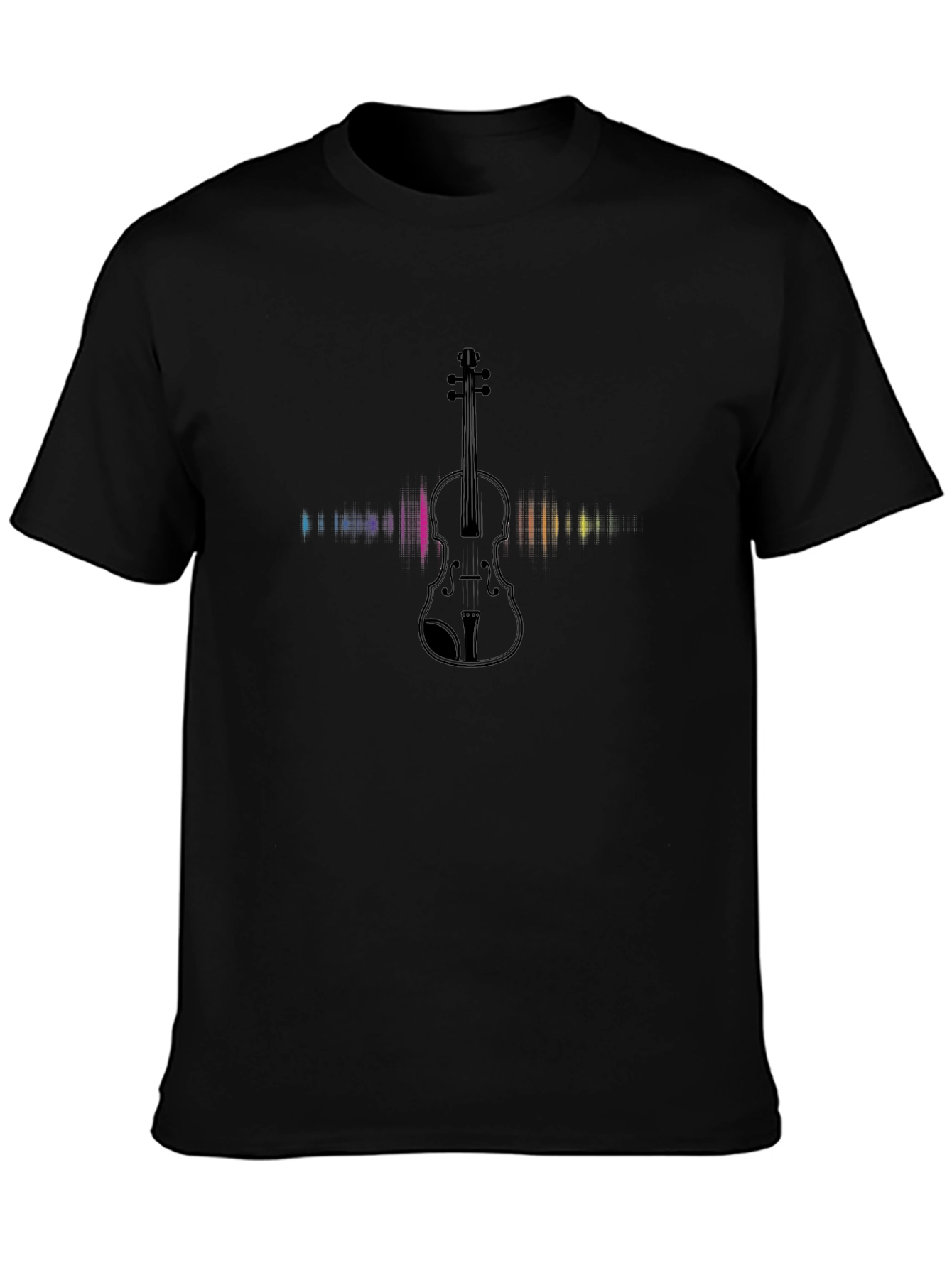 Violin Soundwave Graphic T-Shirt - Musician Apparel